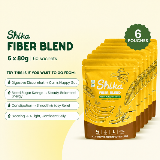🍌 SHIKA FIBER BLEND: 6 Pouches